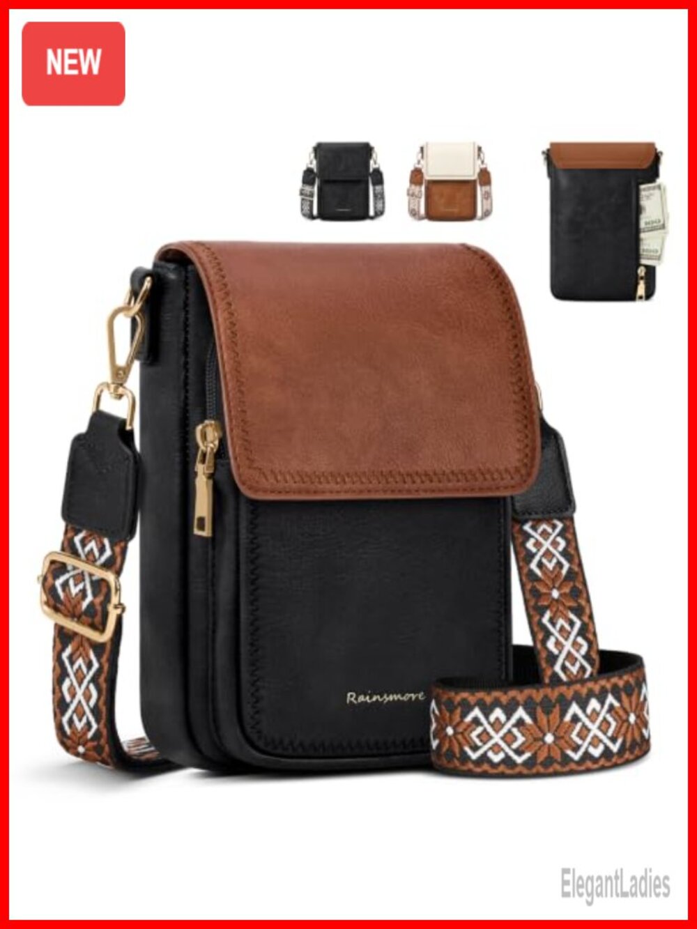 Small Crossbody Bag Cell Phone Purse RFID Wallet Faux Leather Women